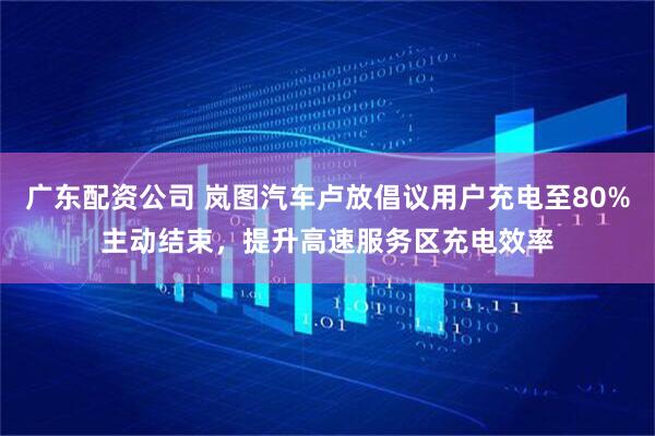 广东配资公司 岚图汽车卢放倡议用户充电至80%主动结束，提升高速服务区充电效率