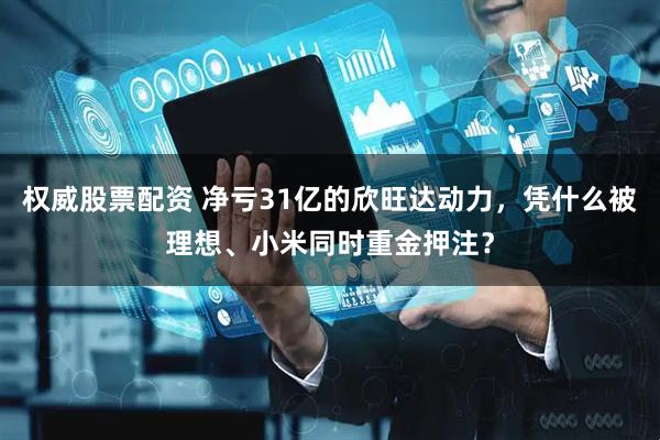 权威股票配资 净亏31亿的欣旺达动力，凭什么被理想、小米同时重金押注？